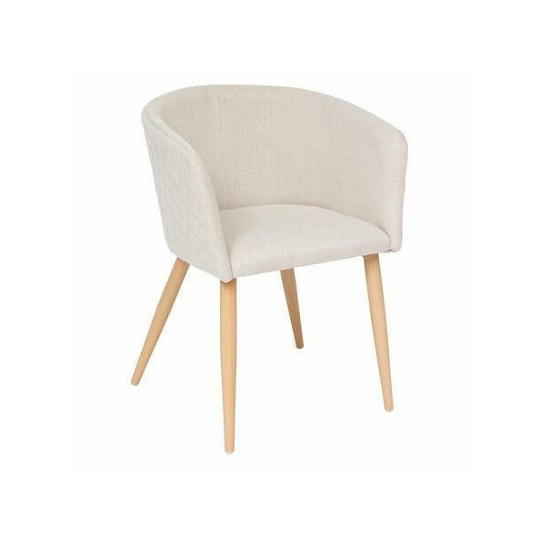 Krzesło Marlo beżowe/ naturalne nogi - Nordivo