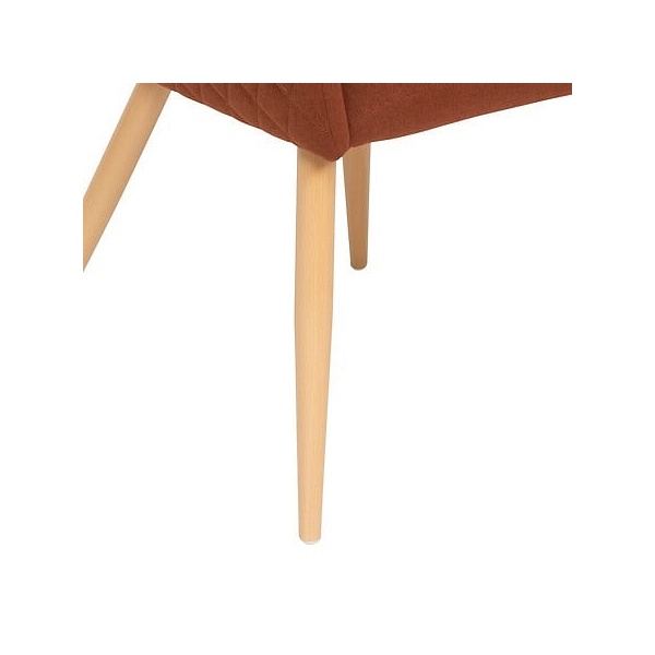 Krzesło Marlo terakotowe/ naturalne nogi - Nordivo