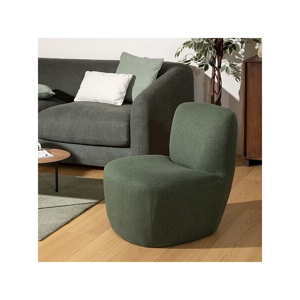 Fotel niski Leone zielony ciemny - Nordivo