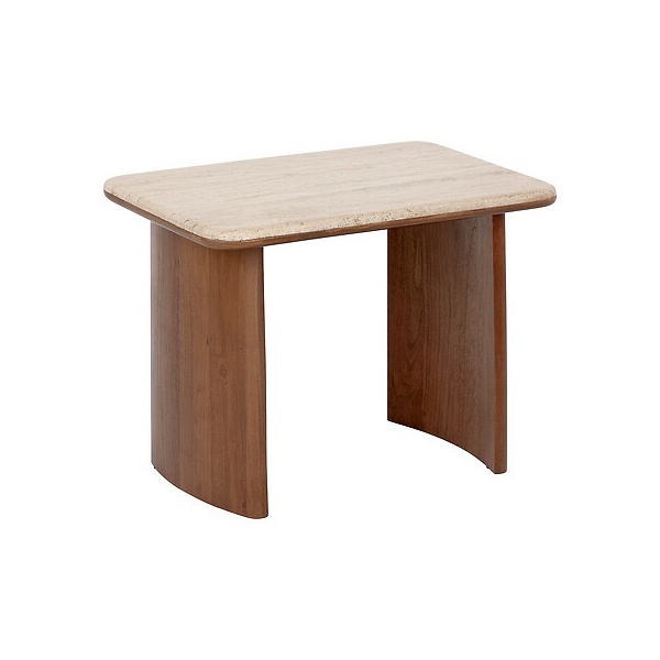 Zestaw 2 stolików Jivan trawertyn - Nordivo