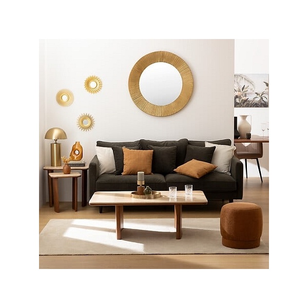 Zestaw 2 stolików Jivan trawertyn - Nordivo