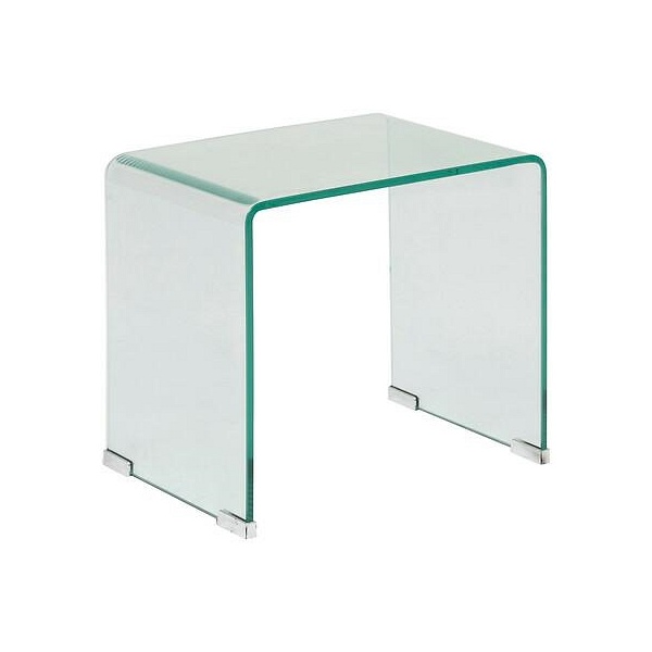 Zestaw 2 stolików Lenia szkło transparentne - Nordivo