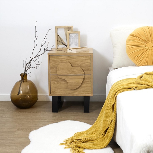 Szafka nocna Calypso dab/czarna - Intesi