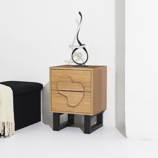 Szafka nocna Calypso dab/czarna - Intesi