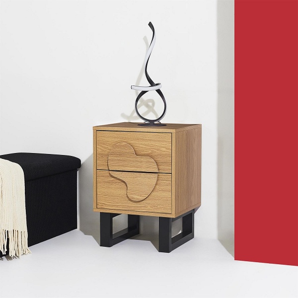 Szafka nocna Calypso dab/czarna - Intesi