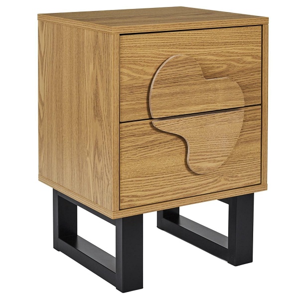 Szafka nocna Calypso dab/czarna - Intesi