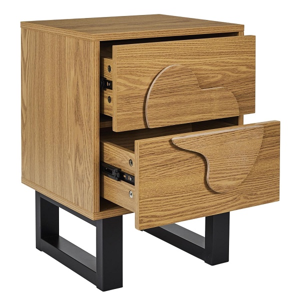 Szafka nocna Calypso dab/czarna - Intesi