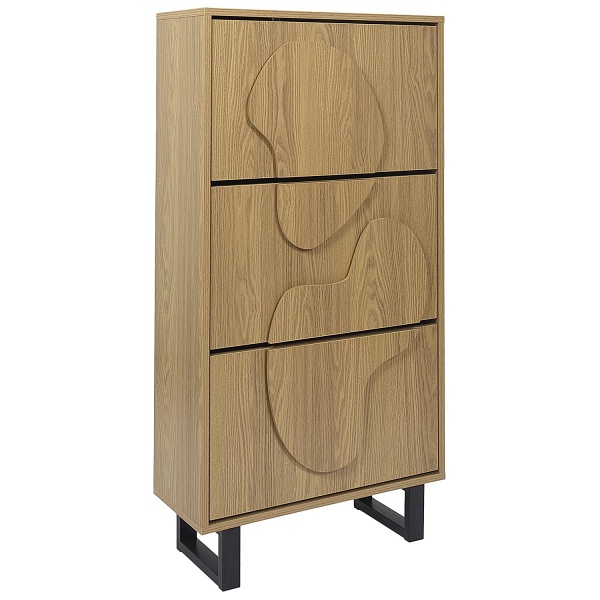 Szafka na buty Calypso dąb/czarna - Intesi