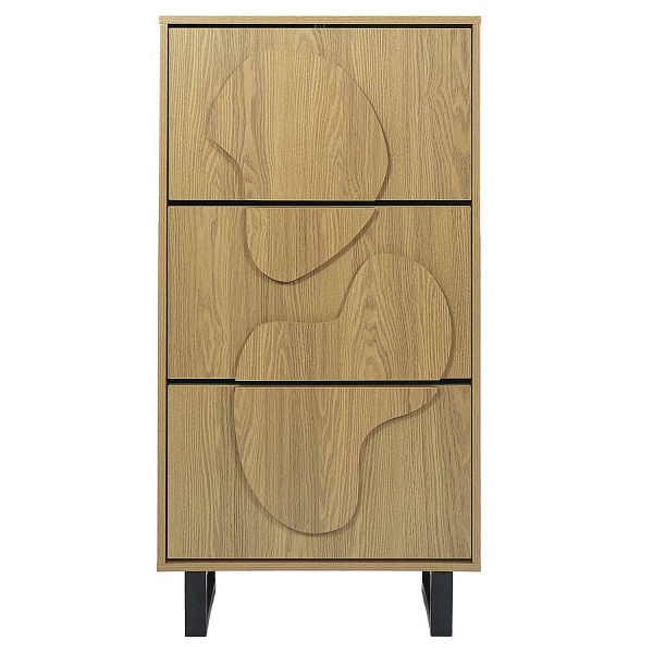 Szafka na buty Calypso dąb/czarna - Intesi