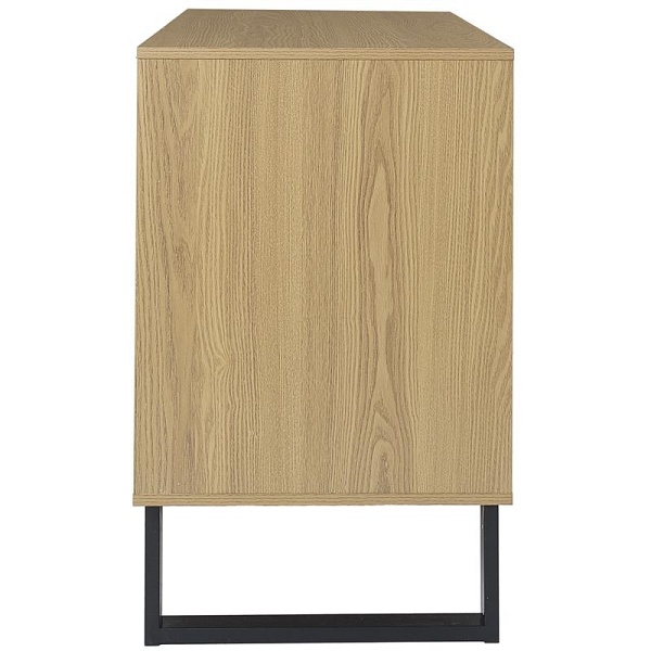 Komoda Calypso z 3 szufladami dąb/czarna - Intesi