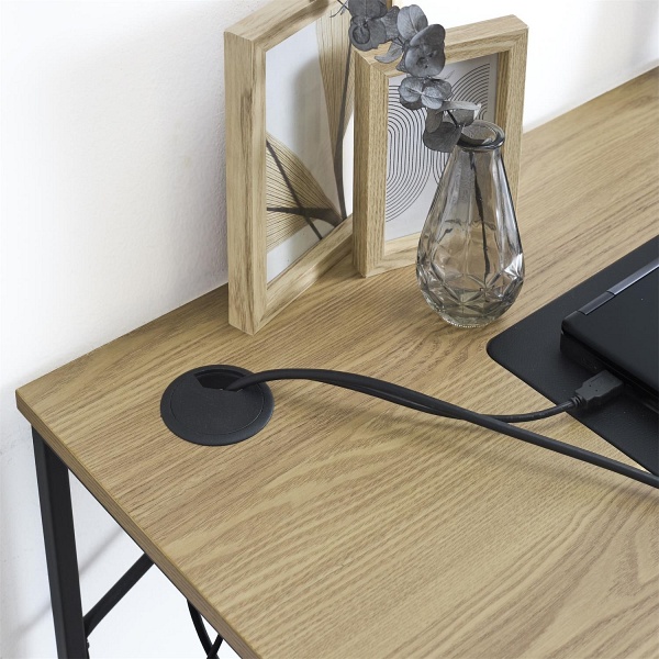 Biurko Link naturalne/czarne - Intesi