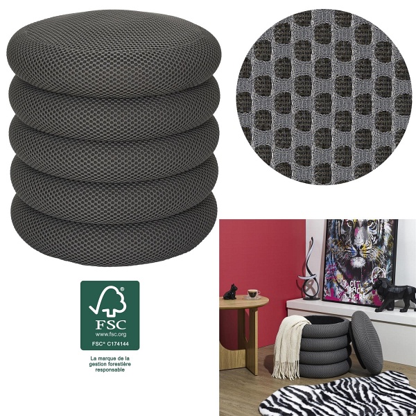 Pufa Atom szara - Intesi