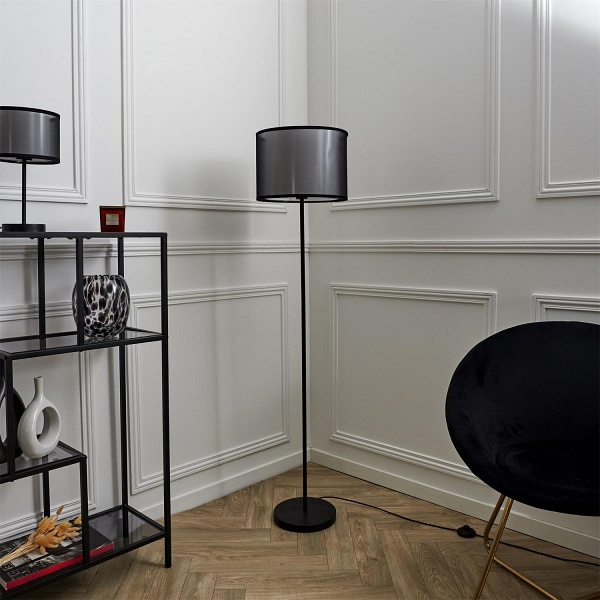 Lampa podłogowa Shade czarna - Intesi