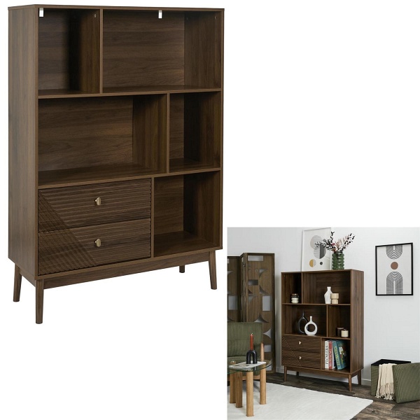 Regał Tiffany orzech - Intesi