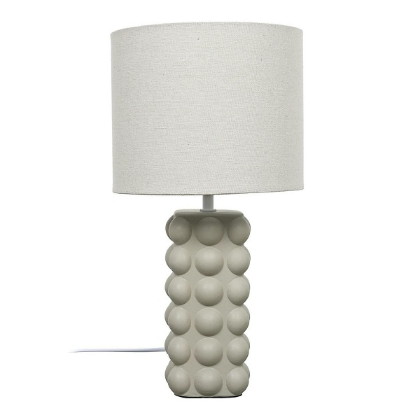 Lampka stołowa Ramil ceramiczna beżowa - Intesi