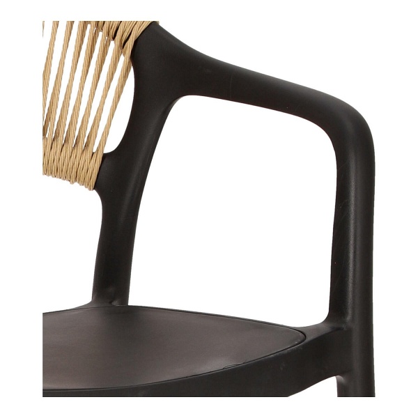 Krzesło Osma czarne - Intesi