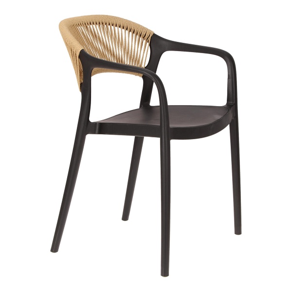 Krzesło Osma czarne - Intesi