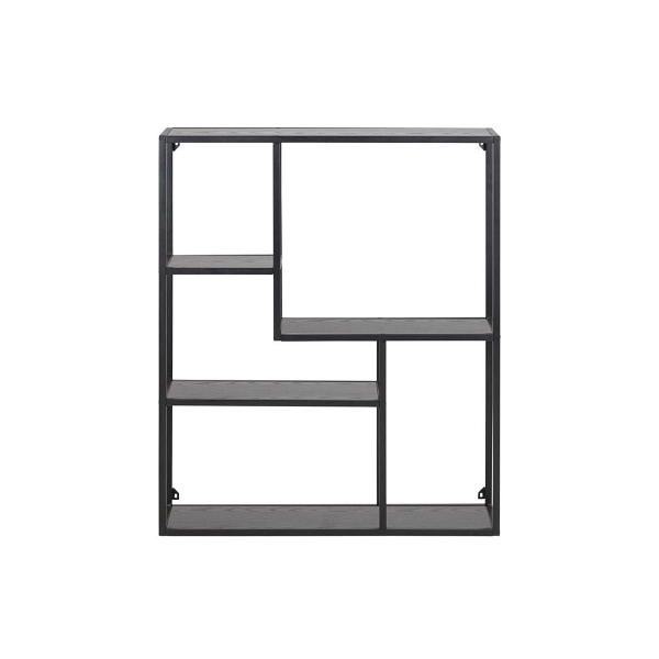 Regał Seaford VIII czarny - ACTONA