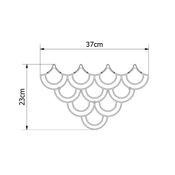 Wieszak Husk S Gold - POLYHEDRA