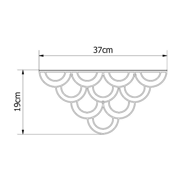 Półka Husk / PM Black - POLYHEDRA