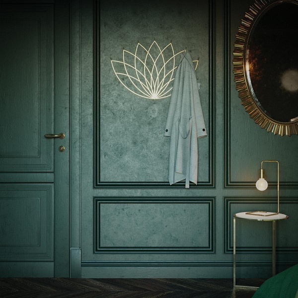 Wieszak Lotos / L Black - POLYHEDRA