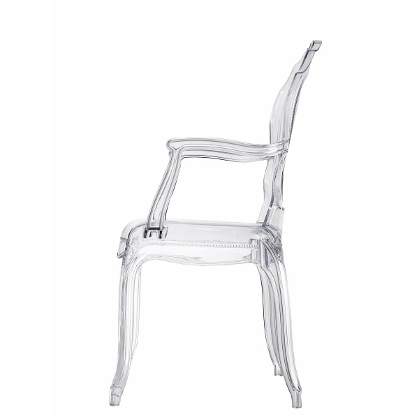 Krzesło transparentne Queen Arm - Intesi