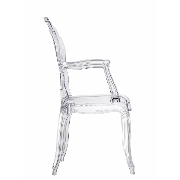 Krzesło transparentne Queen Arm - Intesi