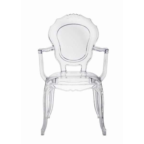 Krzesło transparentne Queen Arm - Intesi