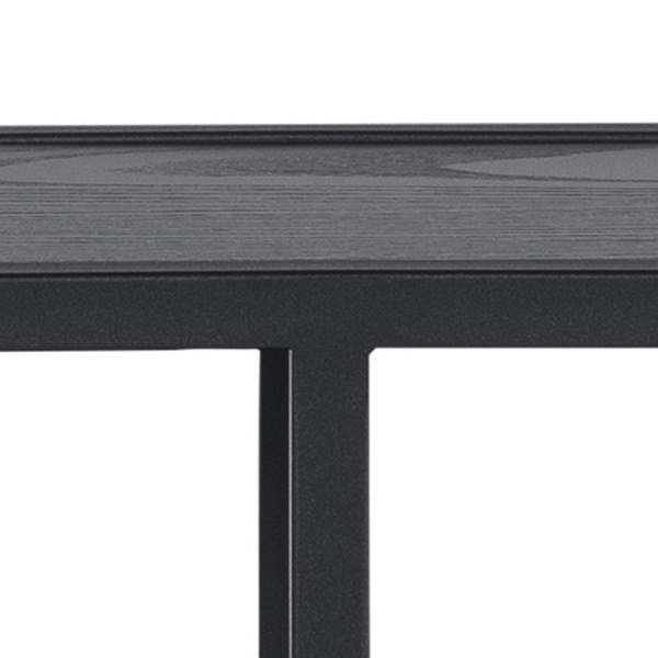 Półka Seaford Octagon czarna - ACTONA