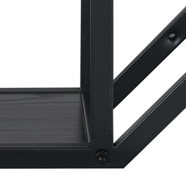 Półka Seaford Octagon czarna - ACTONA