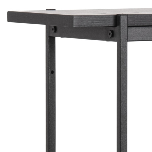 Regał z szafką Angus czarny - ACTONA