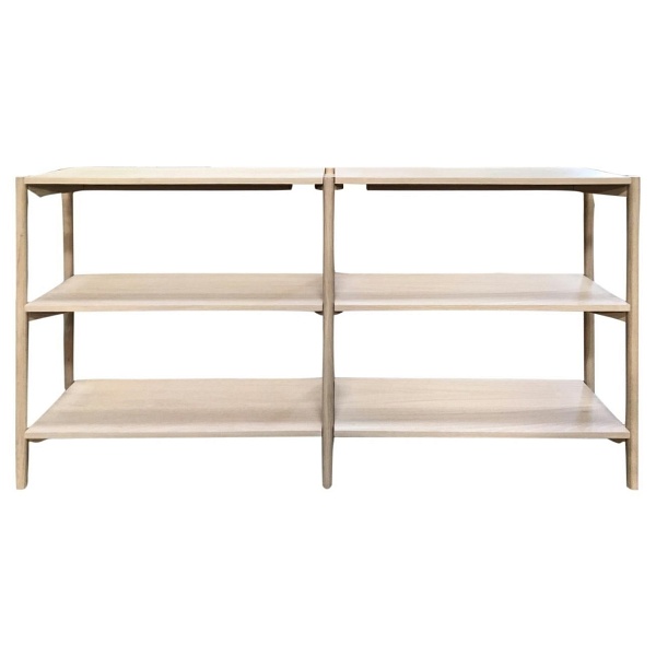 Regał Braidwood dąb bielony niski - ACTONA