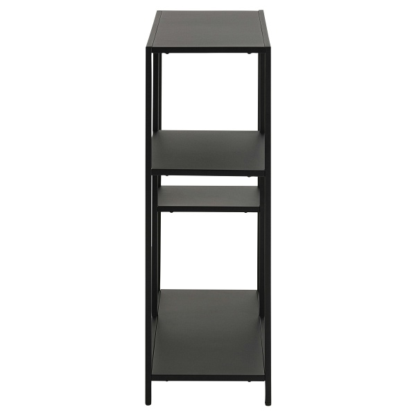 Regał Newcastle asymetryczny niski czarn y - ACTONA