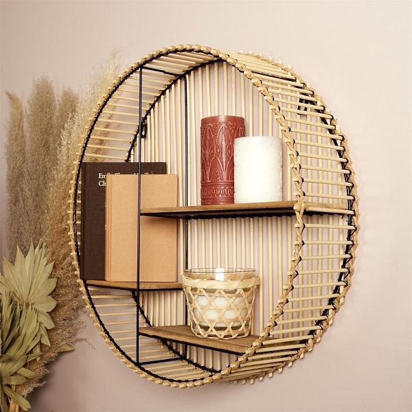 Półka Bali boho okrągła wisząca - Intesi