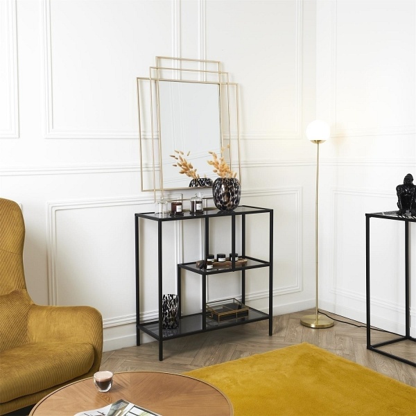 Regał Edison czarny M - Intesi