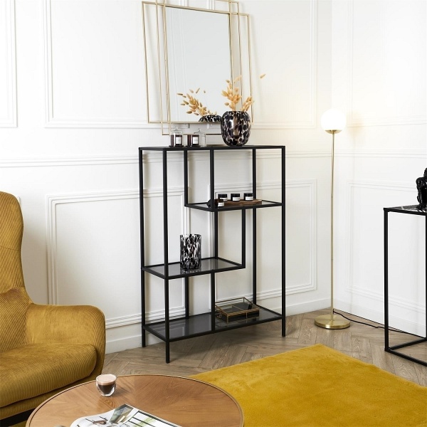 Regał Edison czarny M - Intesi