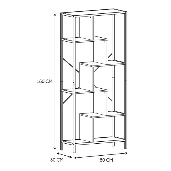 Regał Rack L biały - Intesi