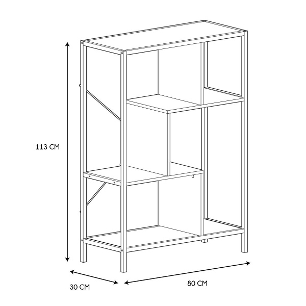 Regał Rack M biały - Intesi