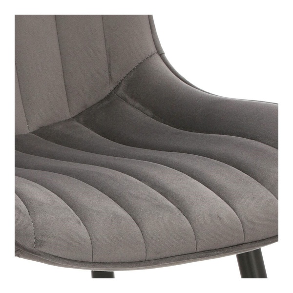 Krzesło Roxino VIC szare pasy pionowe - Intesi