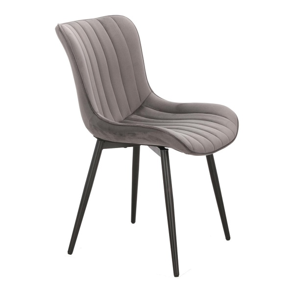 Krzesło Roxino VIC szare pasy pionowe - Intesi