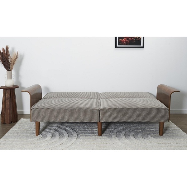 Sofa rozkładana Scott szara sztruks - Intesi