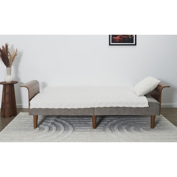 Sofa rozkładana Scott szara sztruks - Intesi