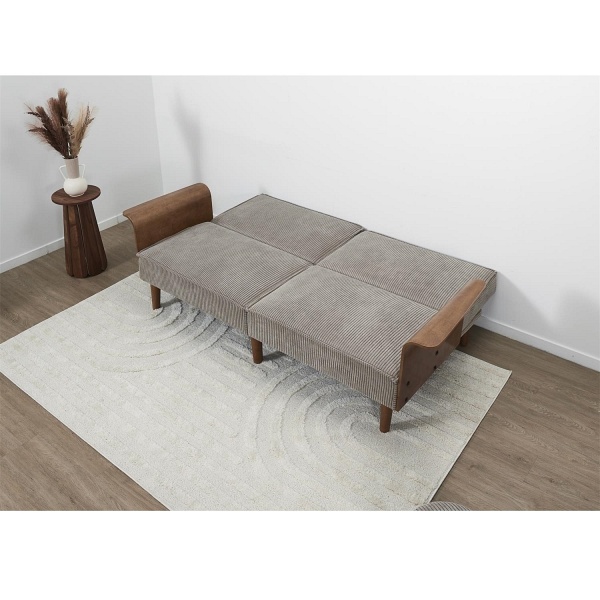 Sofa rozkładana Scott szara sztruks - Intesi