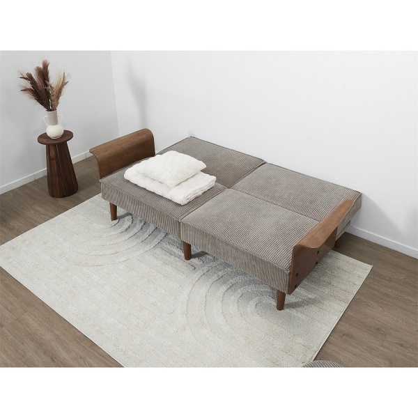 Sofa rozkładana Scott szara sztruks - Intesi