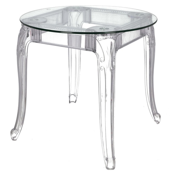 Stół Ghost 80cm transparentny - Intesi