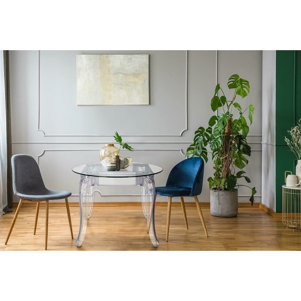 Stół Ghost 80cm transparentny - Intesi