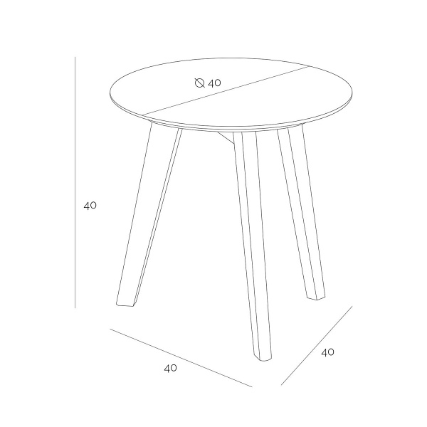 Stolik Sano dąb naturalny - Intesi