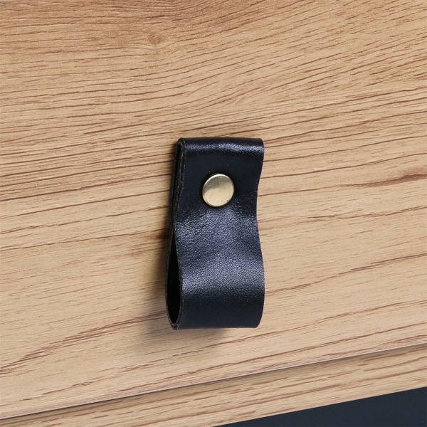 Stolik Abbott dąb/czarny - Intesi