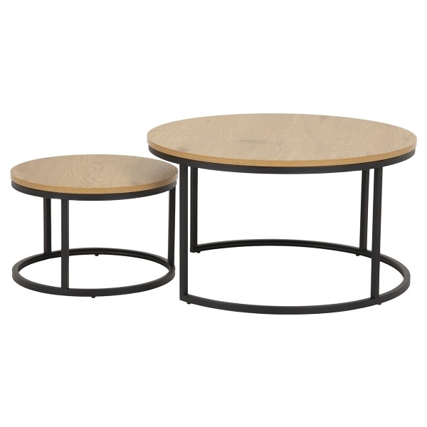 Zestaw stolików Spiro dąb - ACTONA