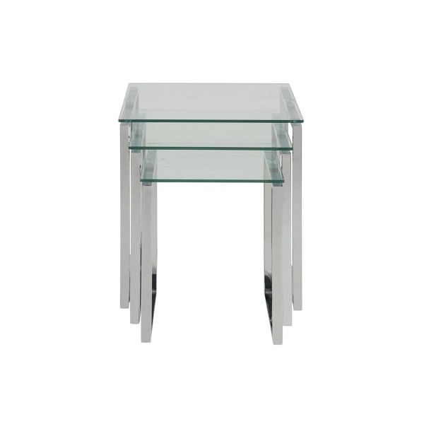 Zestaw stolików Katrine chrom - ACTONA